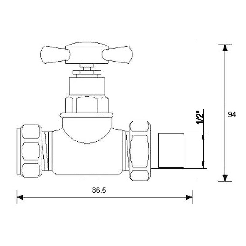 Sophia gammaldags handdukstork