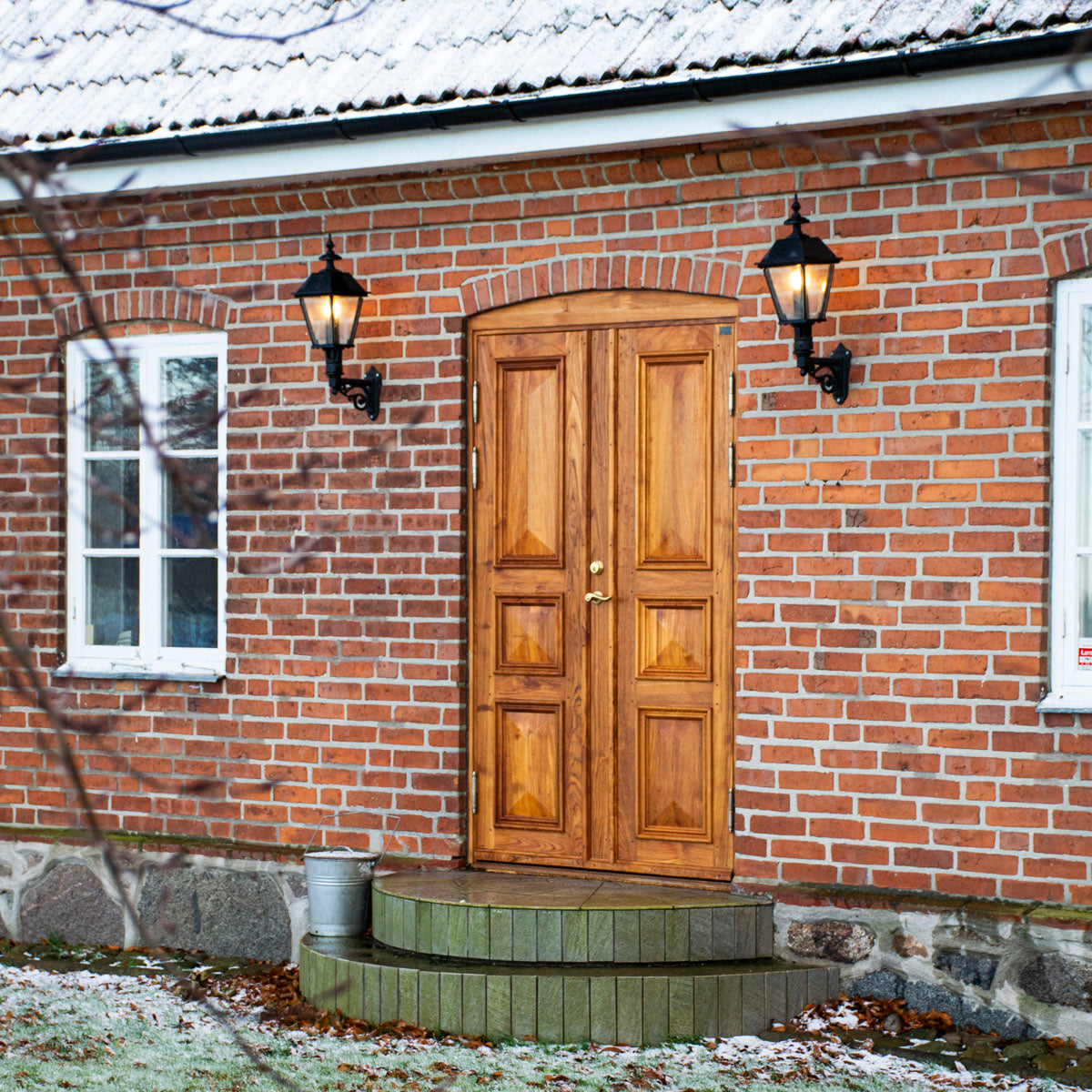 Brantevik ytterdörr pardörr i teak