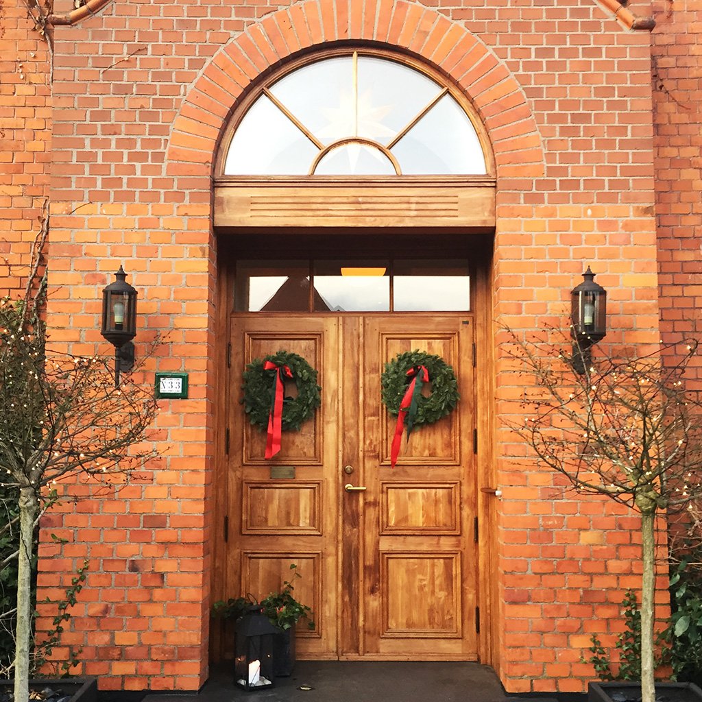 Brantevik ytterdörr pardörr i teak