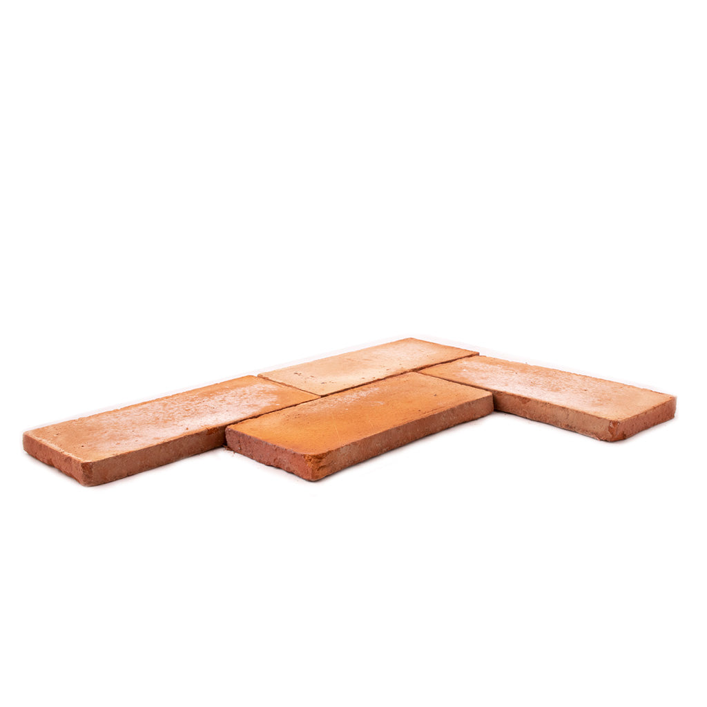 Handgefertigter Bodenziegel rot 20 mm