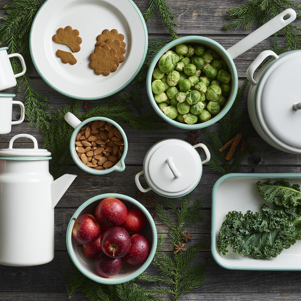 Dose mit Deckel Kockums Emaille