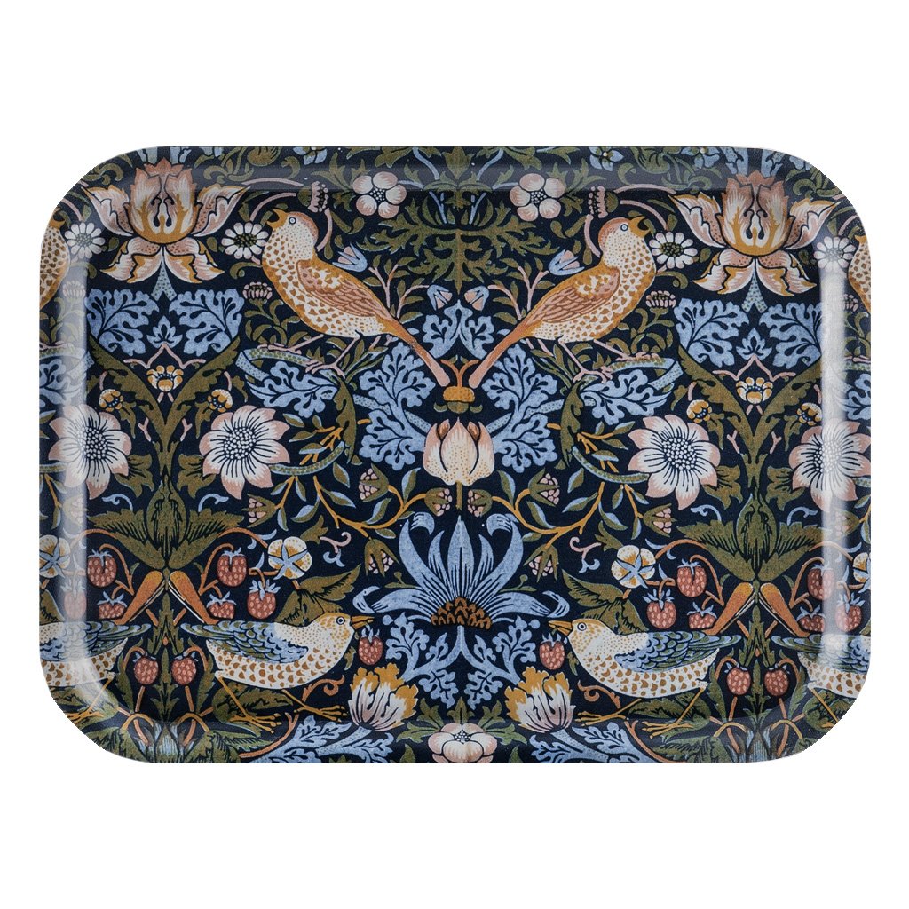 William Morris Tablett Strawberry Thief 27 x 20 cm, 27×20 cm